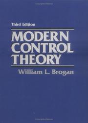 Cover of: Modern control theory