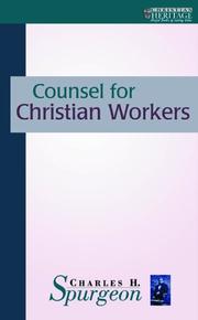 Cover of: Counsel for Christian Workers by Charles Haddon Spurgeon