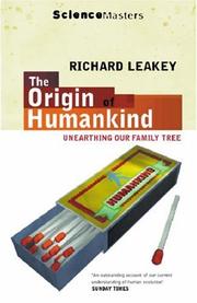 Cover of: The Origin of Humankind (Science Masters)