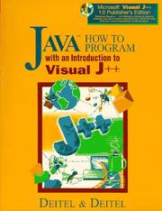 Cover of: Java: how to program : with an introduction to Visual J++