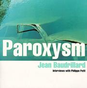 Cover of: Paroxysm by Jean Baudrillard, Philippe Petit