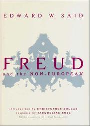 Cover of: Freud and the Non-European by Edward W. Said