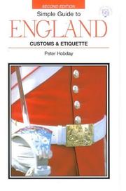 The simple guide to England : customs & etiquette