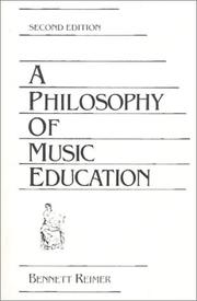 A philosophy of music education by Bennett Reimer
