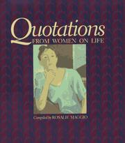 Cover of: Quotations from women on life
