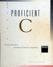 Cover of: Proficient C by August Hansen
