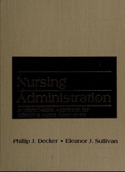 Cover of: Nursing administration: a micro/macro approach for effective nurse executives