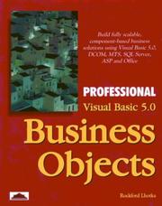 Cover of: Professional Visual Basic 5.0 business objects by Rockford Lhotka