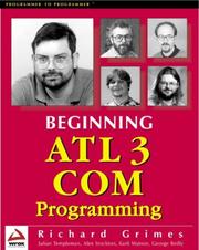 Beginning ATL 3 COM programming by Richard Grimes