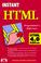 Cover of: Instant HTML Programmer's Reference Html