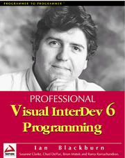 Cover of: Professional Visual InterDev 6 programming by Ian Blackburn