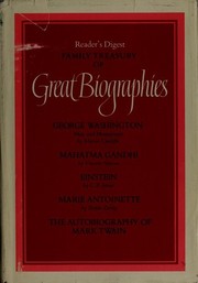 Cover of: Reader's Digest Family Treasury of Great Biographies by 