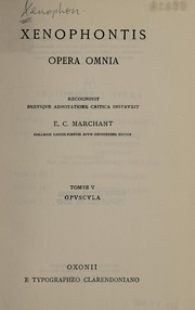 Cover of: Xenophontis Opera omnia by Xenophon