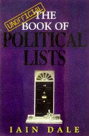 Cover of: The Unofficial Book of Political Lists