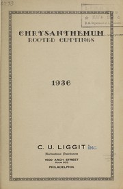 Cover of: Chrysanthemum rooted cuttings, 1936