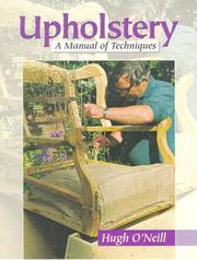 Cover of: Upholstery: A Manual of Techniques