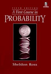 Cover of: A first course in probability by Sheldon M. Ross