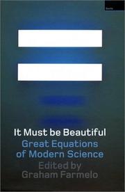 Cover of: It Must Be Beautiful by Graham Farmelo