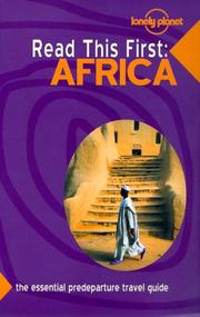 Cover of: Lonely Planet Read This First: Africa (Read This First Series)