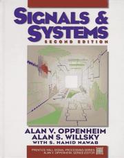 Cover of: Signals & systems