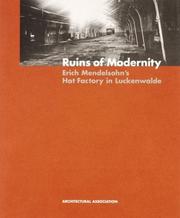 Cover of: Ruins of Modernity: Erich Mendelsohn's Hat Factory in Luckenwalde (AA Documents)