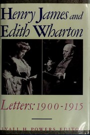 Cover of: Henry James and Edith Wharton: Letters