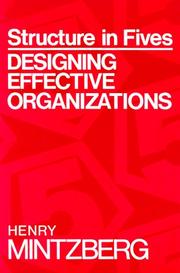 Cover of: Structure in Fives: Designing Effective Organizations