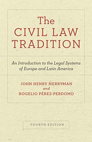 Cover of: The Civil Law Tradition by John Henry Merryman, Rogelio Pérez-Perdomo