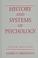 Cover of: History and systems of psychology