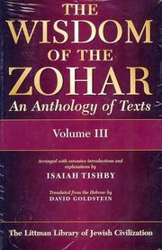 Cover of: The Wisdom of the Zohar by Isaiah Tishby