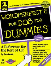 Cover of: WordPerfect 6 for dummies