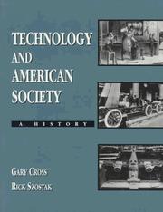 Cover of: Technology and American society: a history