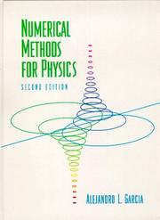 Cover of: Numerical Methods for Physics (2nd Edition) by Alejandro Garcia