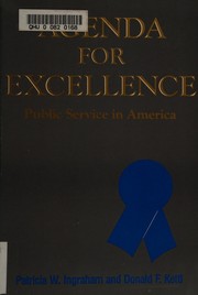 Cover of: Agenda for excellence by edited by Patricia W. Ingraham and Donald F. Kettl.