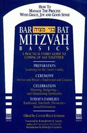 Bar/Bat Mitzvah Basics by Cantor Helen Leneman