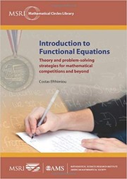 Introduction to functional equations by Costas Efthimiou