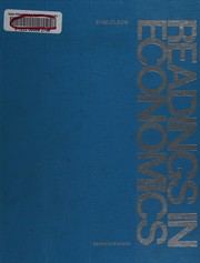 Cover of: Readings in economics by Paul Anthony Samuelson