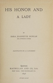 Cover of: His Honor and a lady