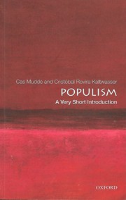 Cover of: Populism: A very short introduction