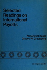 Cover of: Selected readings on international payoffs