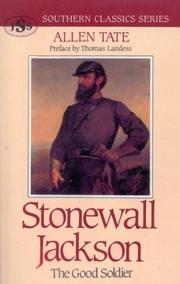 Cover of: Stonewall Jackson: the good soldier