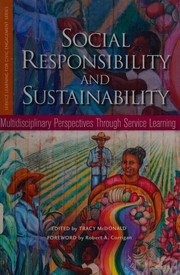 Social responsibility and sustainability by Tracy McDonald