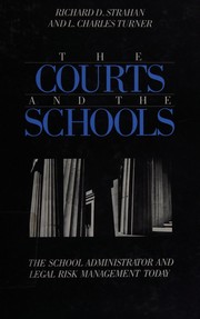 Cover of: The courts and the schools by Richard D. Strahan
