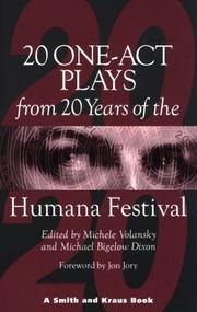 Cover of: 20/20: twenty one-act plays from twenty years of the Humana Festival