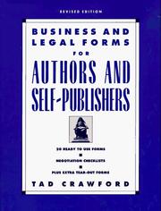 Cover of: Business and legal forms for authors and self-publishers by Tad Crawford