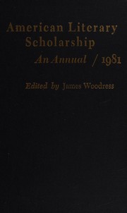 Cover of: 1981 (American Literary Scholarship)