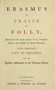 Cover of: Erasmus in praise of folly