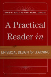 A practical reader in universal design for learning by Meyer, Anne Ed. D.