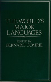 Cover of: The World's major languages by edited by Bernard Comrie.