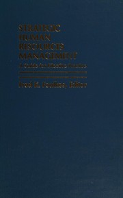 Cover of: Strategic human resources management: aguide for effective practice